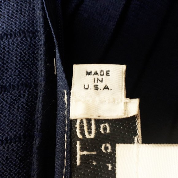 St. John Collection by Marie Gray Navy Blue Wool Blend Dress - Picture 15 of 15